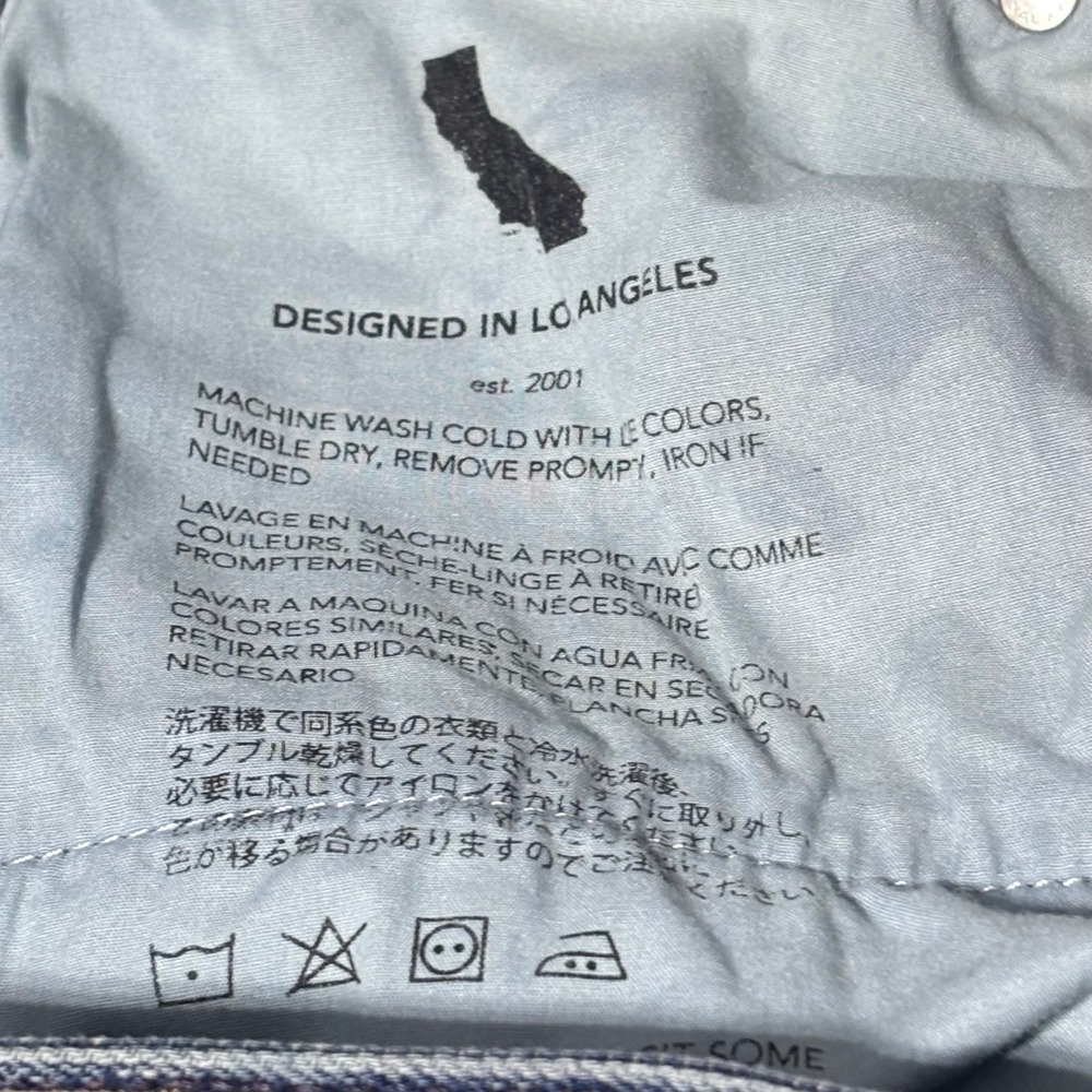 AG Adriano Goldschmied Everett Slim Straight‎ Jeans Mens 29x34 Blue Japan Fabric - Picture 5 of 9